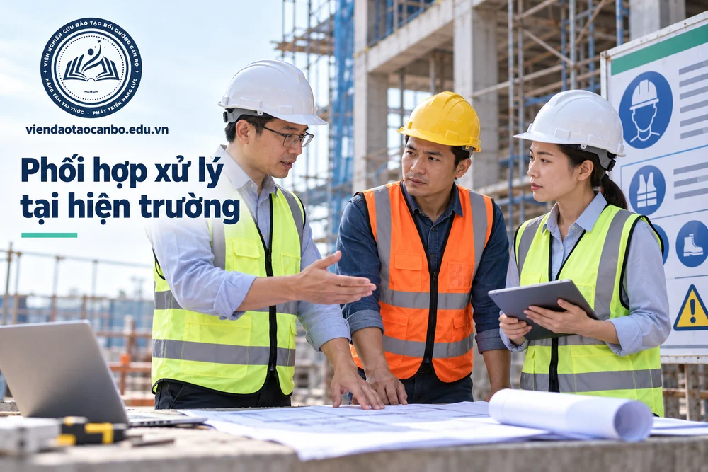 Phối hợp xử lý tại hiện trường