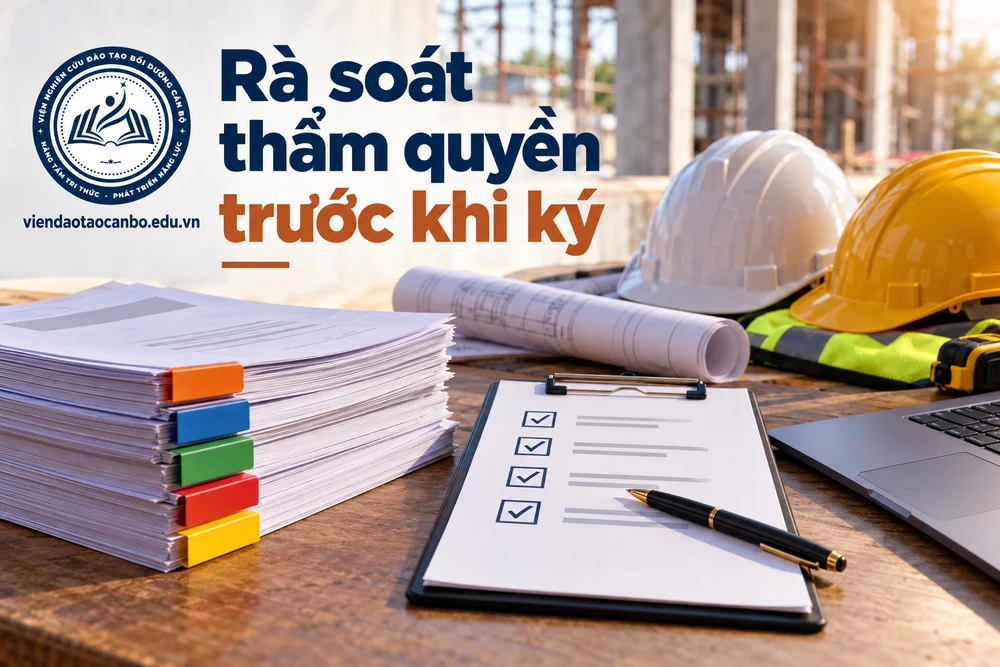 Rà soát thẩm quyền trước khi ký