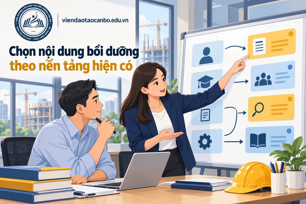 Chọn nội dung bồi dưỡng theo nền tảng hiện có