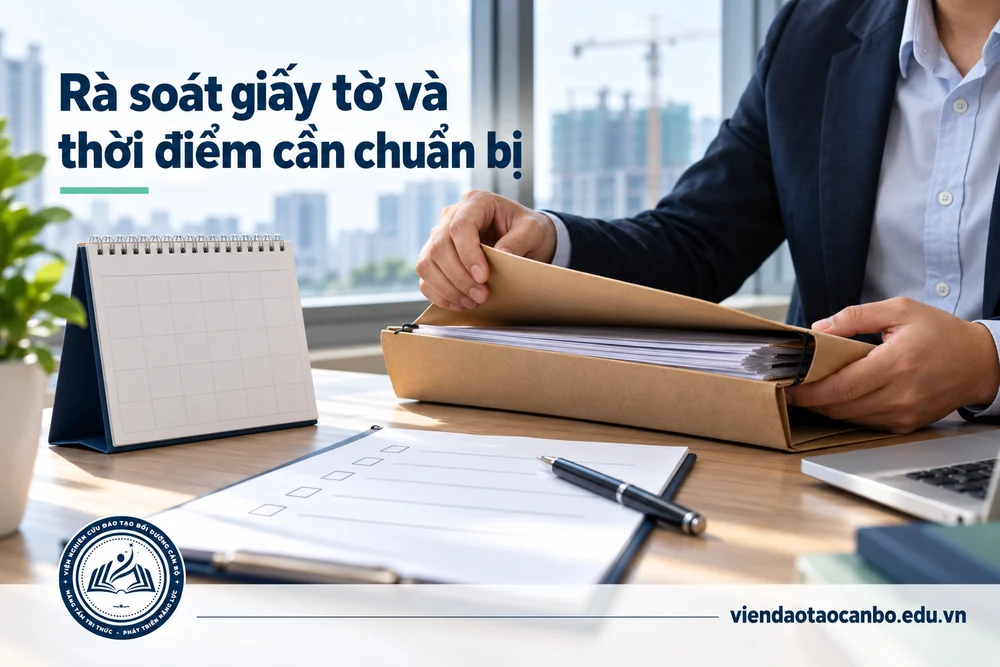 Rà soát giấy tờ và thời điểm cần chuẩn bị