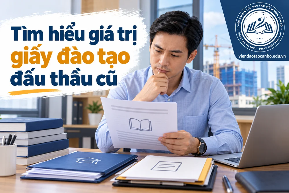 Tìm hiểu giá trị giấy đào tạo đấu thầu cũ