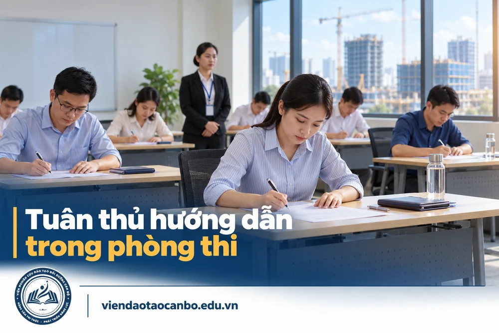 Tuân thủ hướng dẫn trong phòng thi
