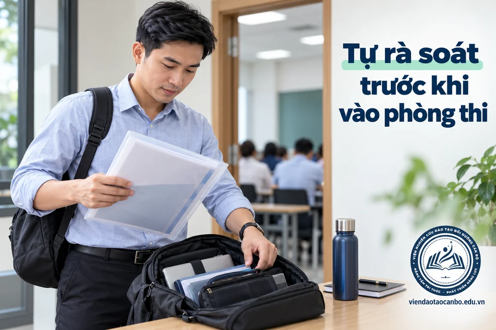 Tự rà soát trước khi vào phòng thi