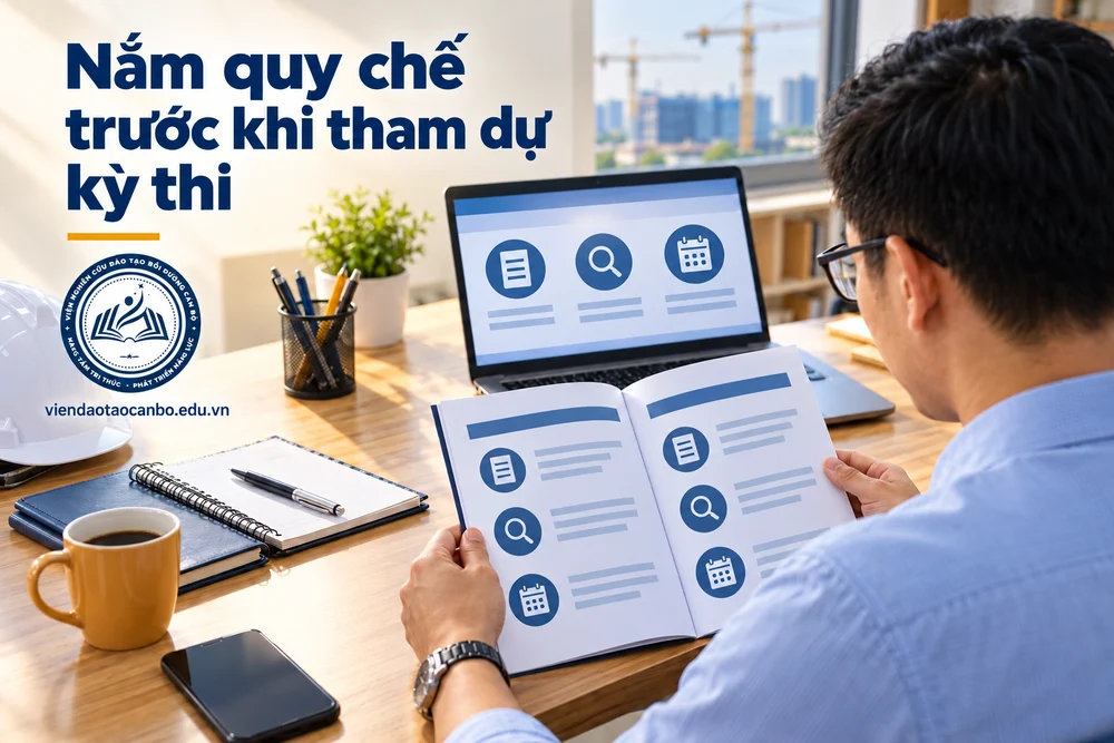 Quy chế thi chứng chỉ đấu thầu: mang gì vào phòng thi, hành vi bị cấm, xử lý vi phạm, kiến nghị kết quả
