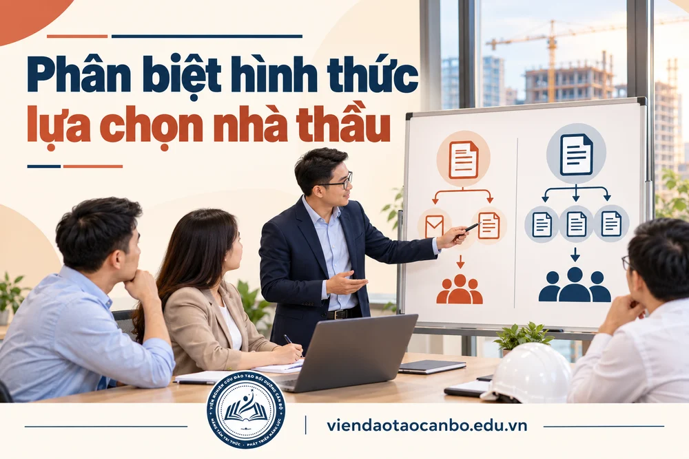 Phân biệt hình thức lựa chọn nhà thầu