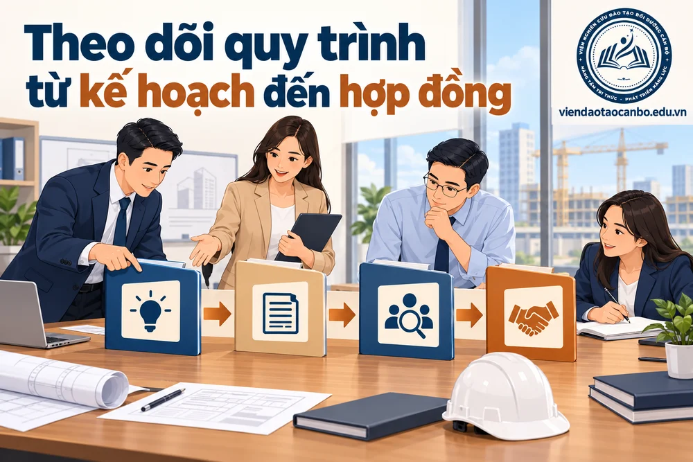 Theo dõi quy trình từ kế hoạch đến hợp đồng
