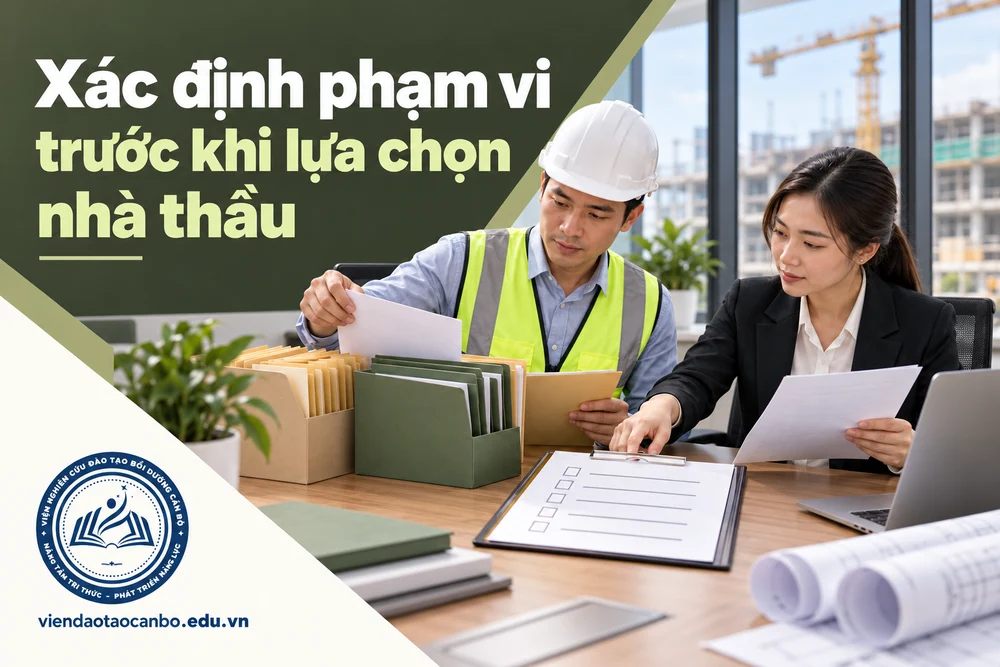 Xác định phạm vi trước khi lựa chọn nhà thầu