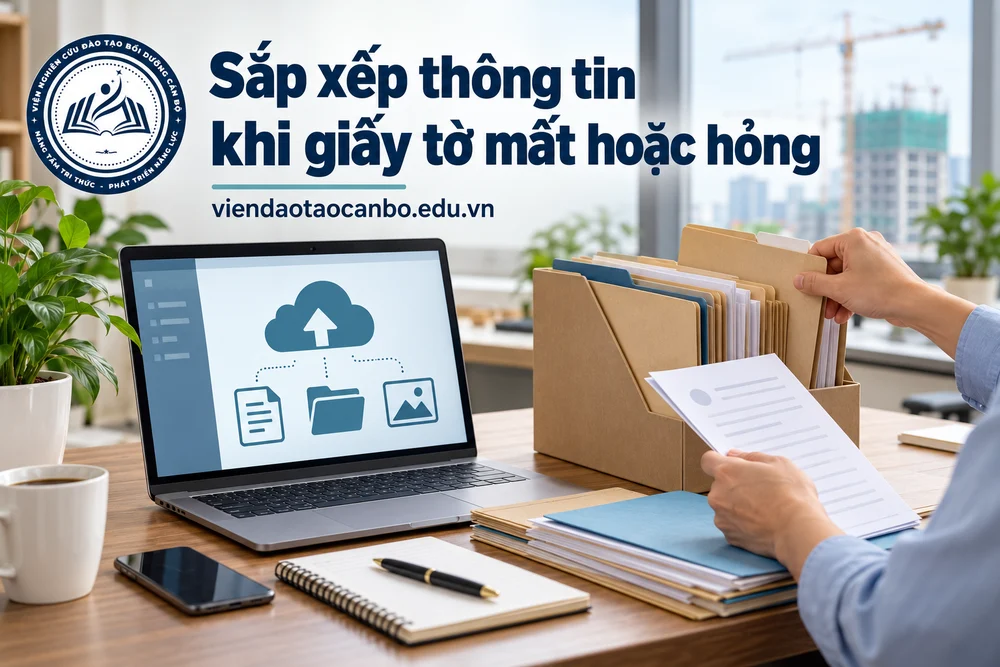 Sắp xếp thông tin khi giấy tờ mất hoặc hỏng