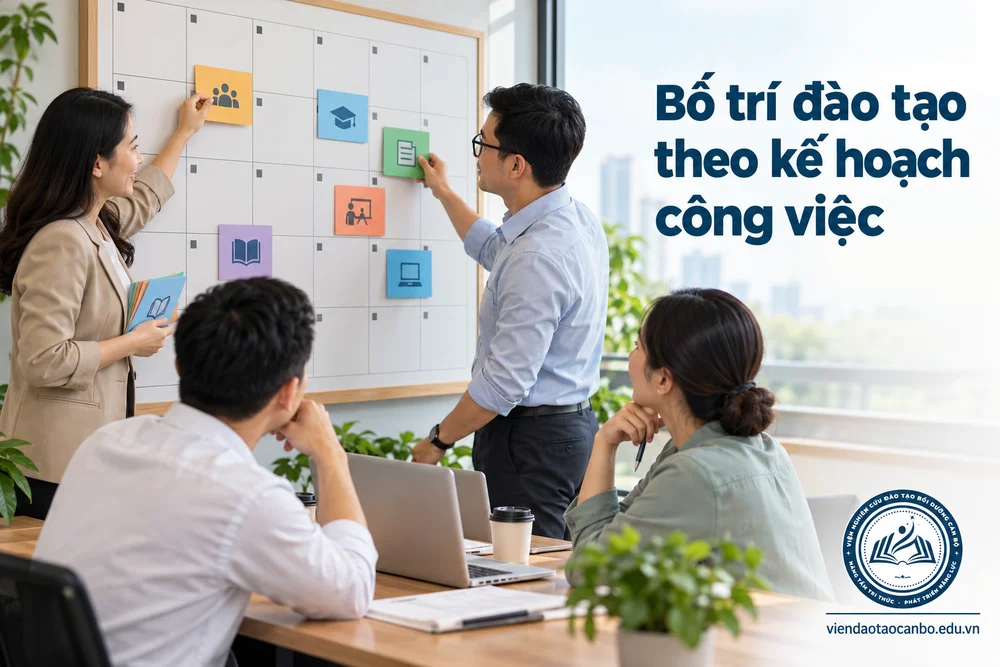 Bố trí đào tạo theo kế hoạch công việc
