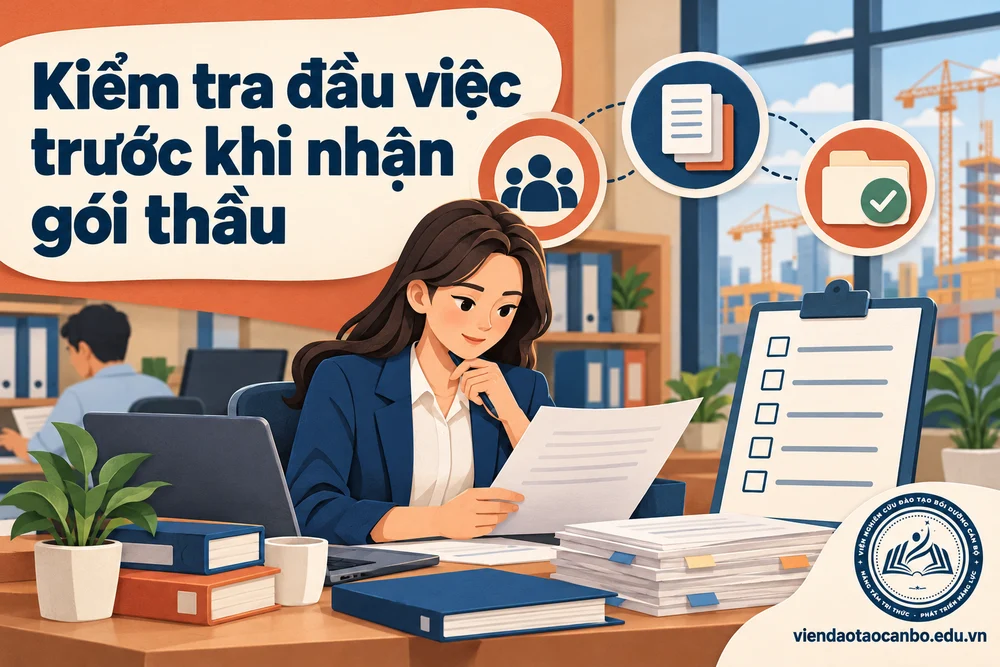 Kiểm tra đầu việc trước khi nhận gói thầu