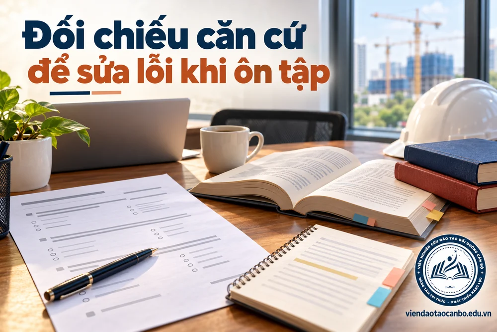 Đối chiếu căn cứ để sửa lỗi khi ôn tập