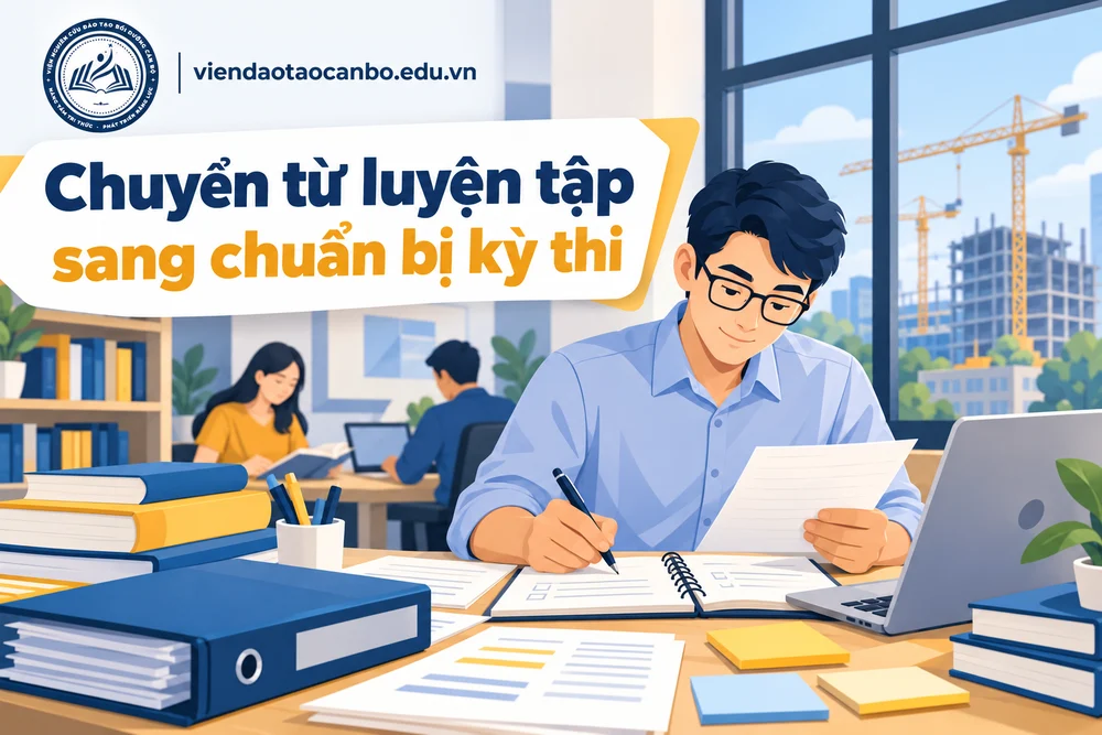 Chuyển từ luyện tập sang chuẩn bị kỳ thi