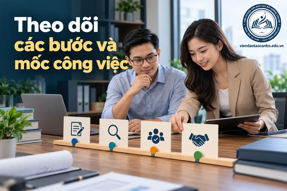 Theo dõi các bước và mốc công việc