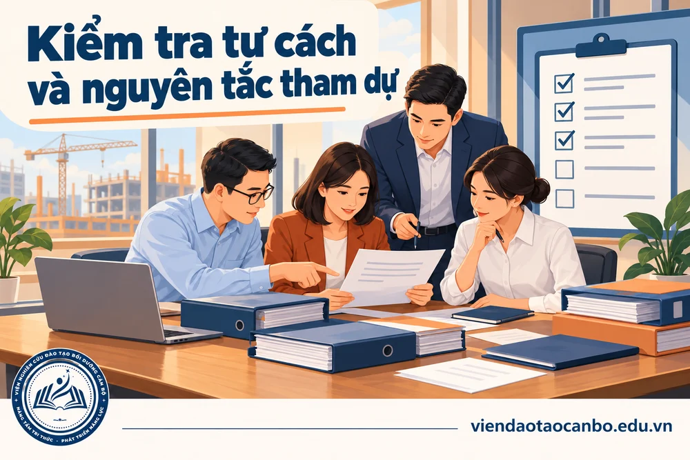 Kiểm tra tư cách và nguyên tắc tham dự