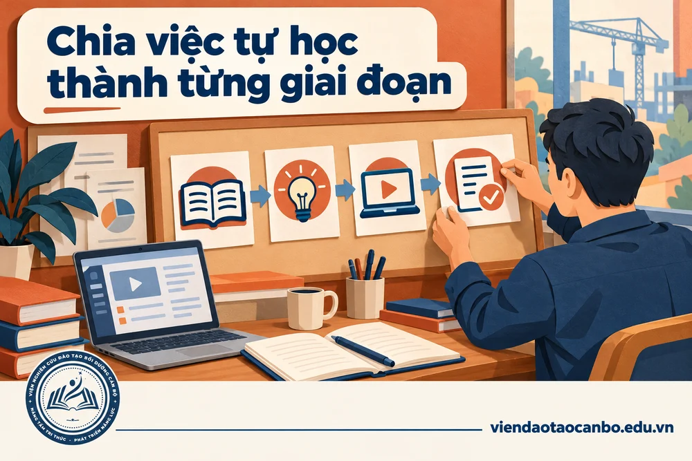 Chia việc tự học thành từng giai đoạn