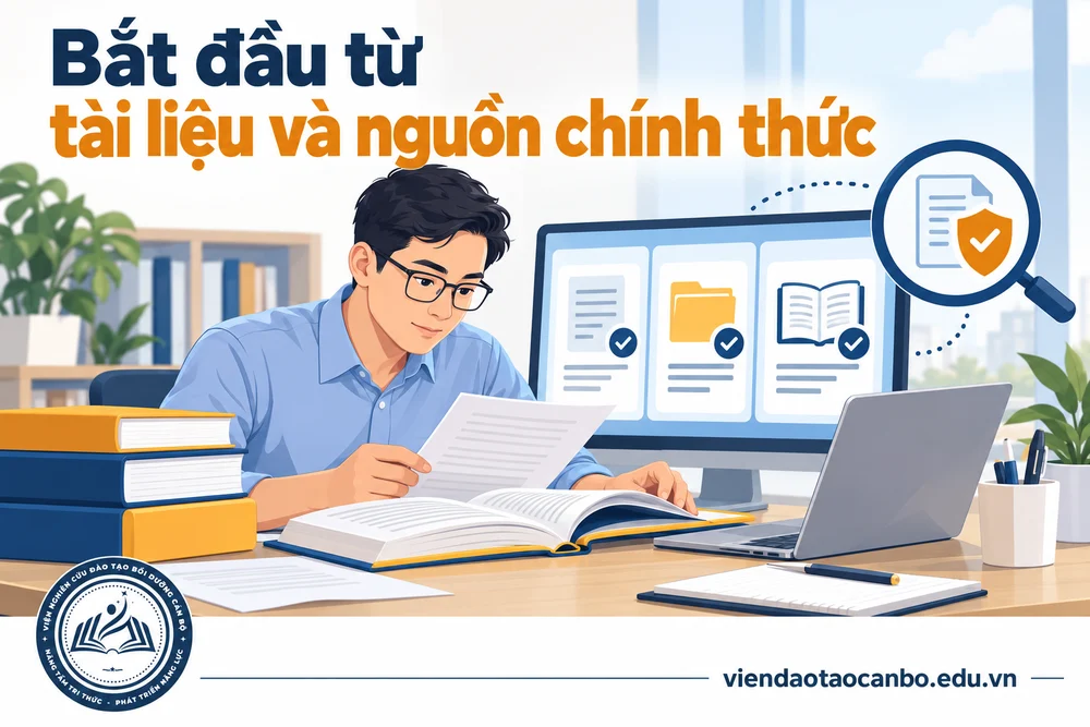 Bắt đầu từ tài liệu và nguồn chính thức
