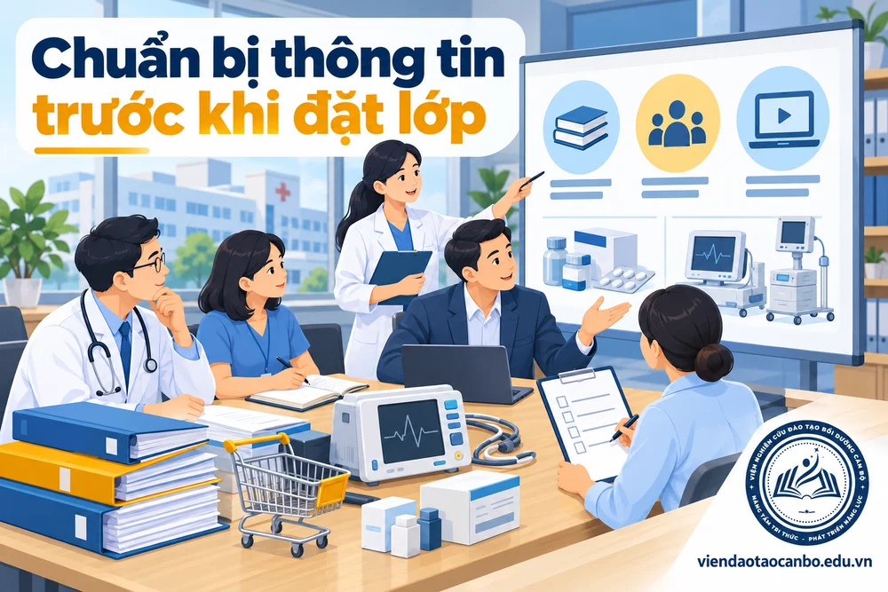Chuẩn bị thông tin trước khi đặt lớp