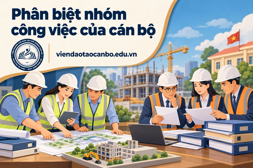 Phân biệt nhóm công việc của cán bộ