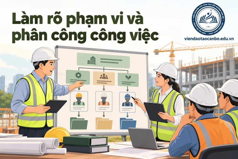 Làm rõ phạm vi và phân công công việc