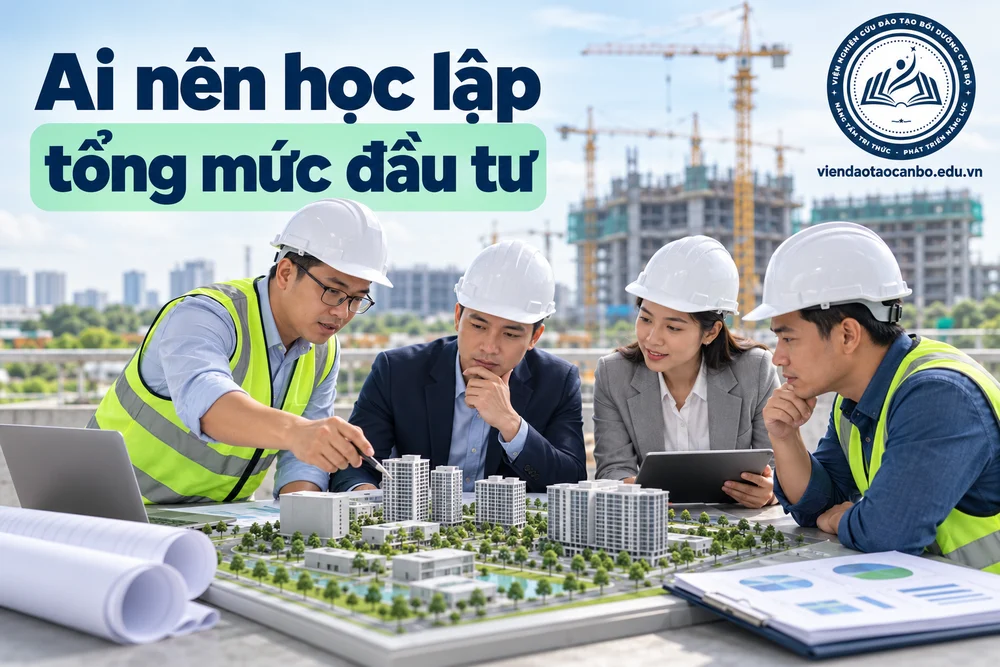 Ai nên học lập tổng mức đầu tư và đánh giá hiệu quả dự án: Ban QLDA, cán bộ thẩm định, chủ đầu tư, nhà đầu tư