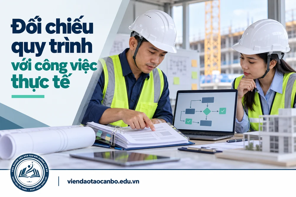 Đối chiếu quy trình với công việc thực tế