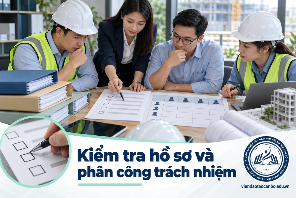 Kiểm tra hồ sơ và phân công trách nhiệm