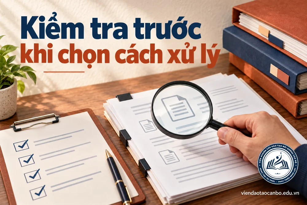 Kiểm tra trước khi chọn cách xử lý