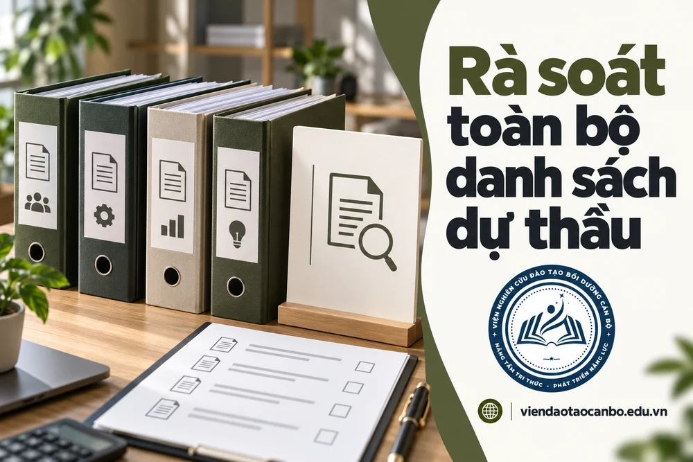 Rà soát toàn bộ danh sách dự thầu