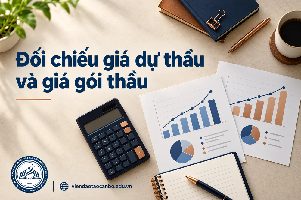 Đối chiếu giá dự thầu và giá gói thầu