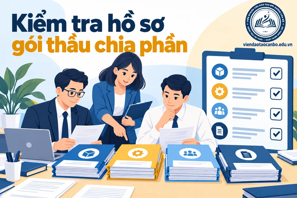 Kiểm tra hồ sơ gói thầu chia phần