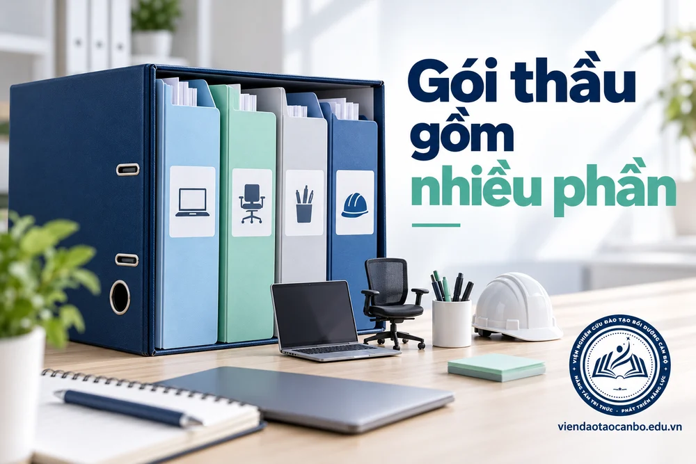 Gói thầu chia phần (lô): dự thầu một hay nhiều phần, bảo đảm dự thầu, đánh giá và phê duyệt từng phần