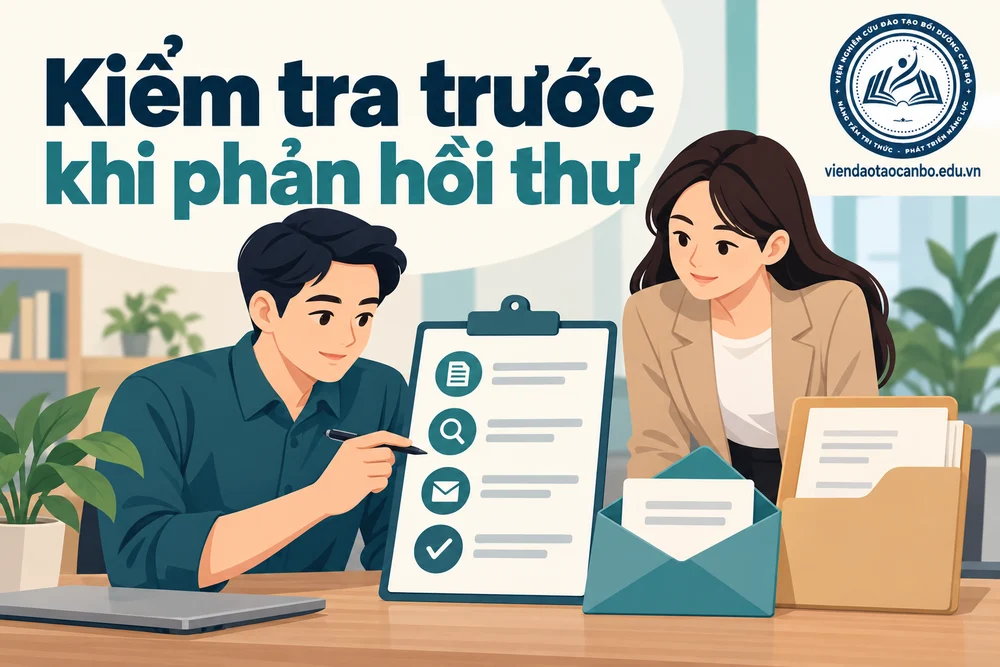 Kiểm tra trước khi phản hồi thư