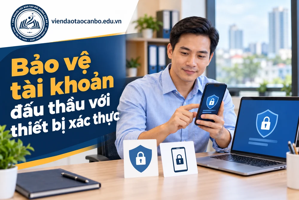 Bảo vệ tài khoản đấu thầu với thiết bị xác thực