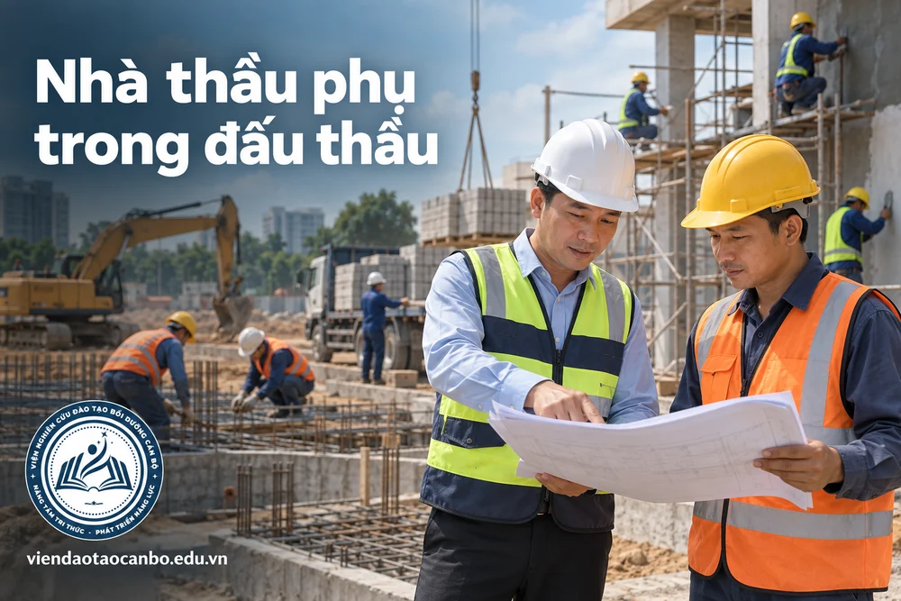 Nhà thầu phụ trong đấu thầu trong bài nhà thầu phụ trong đấu thầu: kê khai, nhà thầu phụ đặc biệt, giá trị tối đa và 16 tình huống
