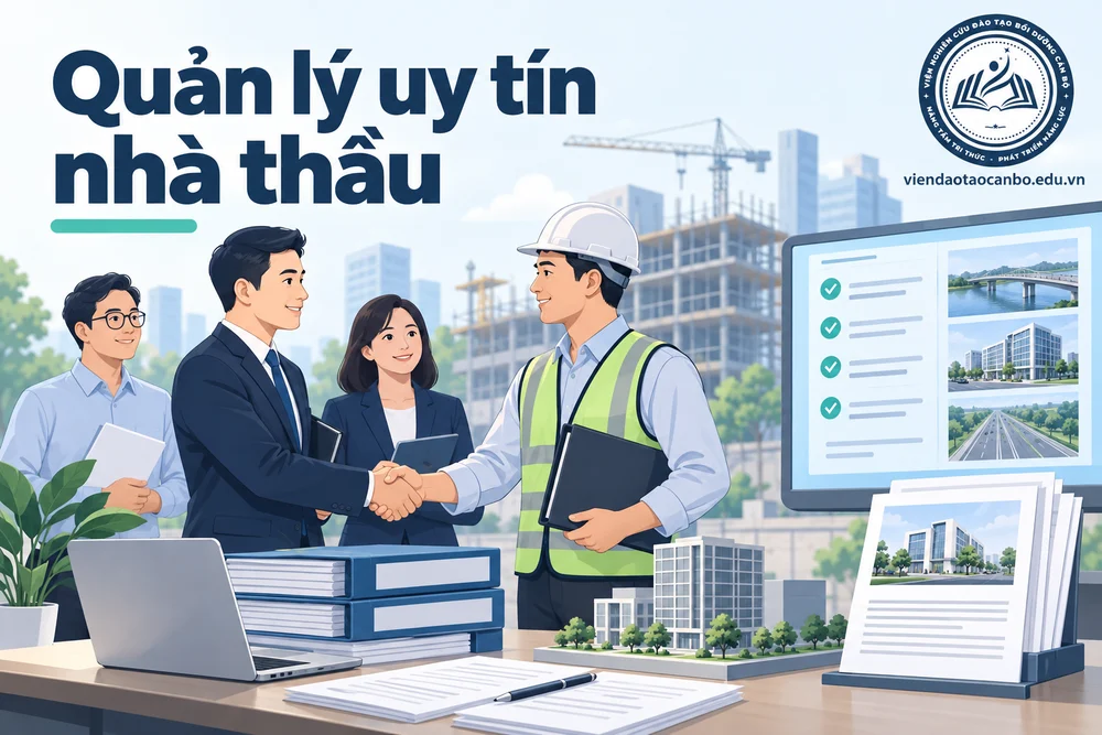 Quản lý uy tín nhà thầu trong bài uy tín nhà thầu theo Nghị định 214: 9 hành vi bị đánh giá, hậu quả và 16 tình huống