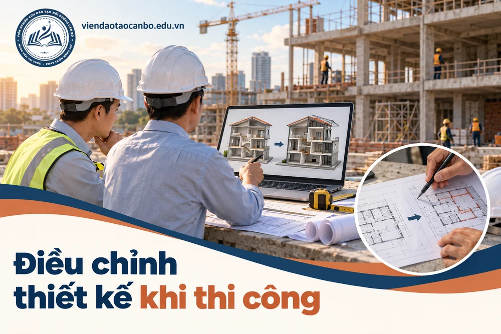 Điều chỉnh thiết kế khi thi công trong bài điều chỉnh thiết kế xây dựng khi thi công: khi nào được làm, ai phê duyệt, khi nào phải điều chỉnh phép