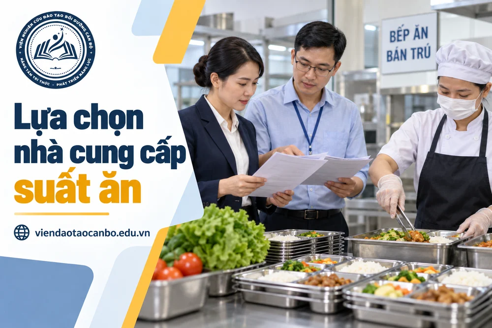 Lựa chọn nhà cung cấp suất ăn trong đấu thầu suất ăn bán trú: có phải đấu thầu không, quy trình theo Nghị định 349 và 16 tình huống