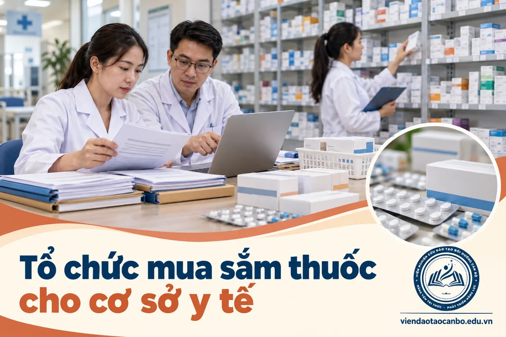 Tổ chức mua sắm thuốc cho cơ sở y tế trong đấu thầu thuốc tại cơ sở y tế công lập 2026: quy trình theo Thông tư 40/2025/TT-BYT và Nghị định 349