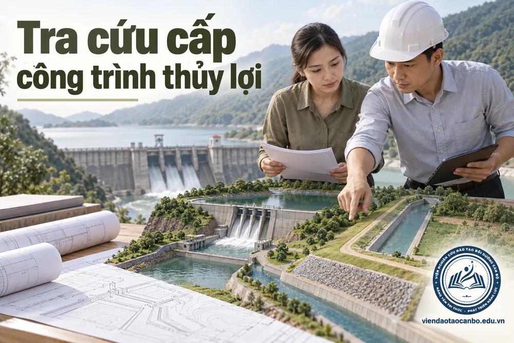 Tra cứu cấp công trình thủy lợi trong cấp công trình thủy lợi, đê điều, kè, đập theo Thông tư 34/2026: bảng tra và các tình huống