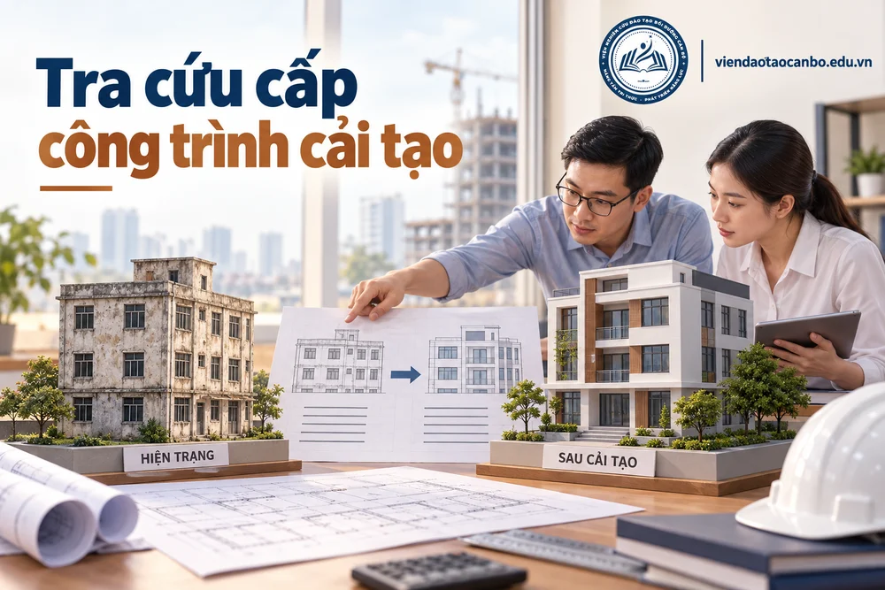 Tra cứu cấp công trình cải tạo trong cấp công trình cải tạo sửa chữa, mở rộng, phân kỳ đầu tư: xác định lại theo Thông tư 34/2026