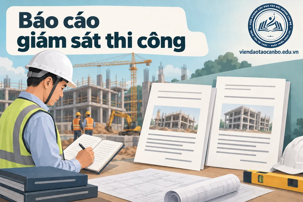 Mẫu báo cáo giám sát thi công theo Phụ lục IV, IVa, IVb Nghị định 207: cách điền từng mục