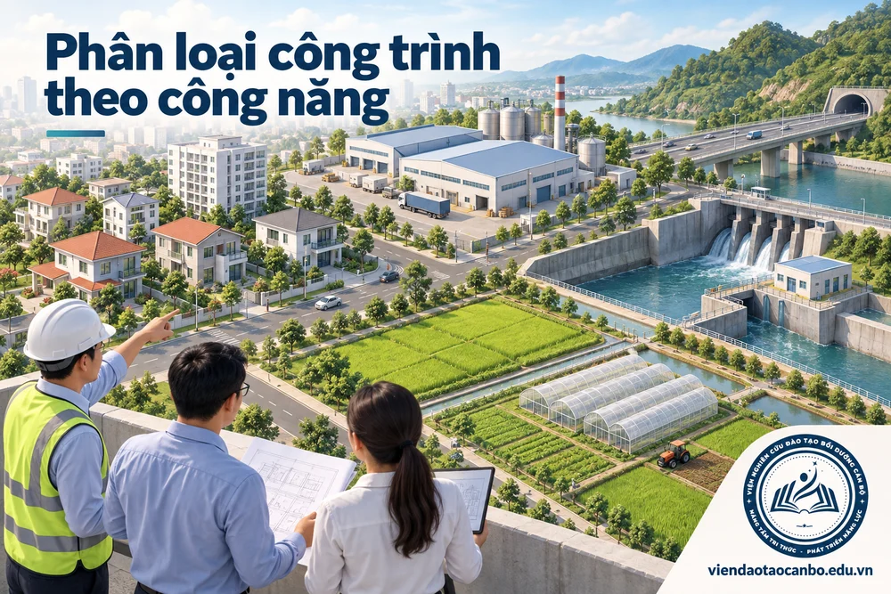 Phân loại công trình theo công năng sử dụng: bảng tra 6 nhóm Phụ lục I Nghị định 207