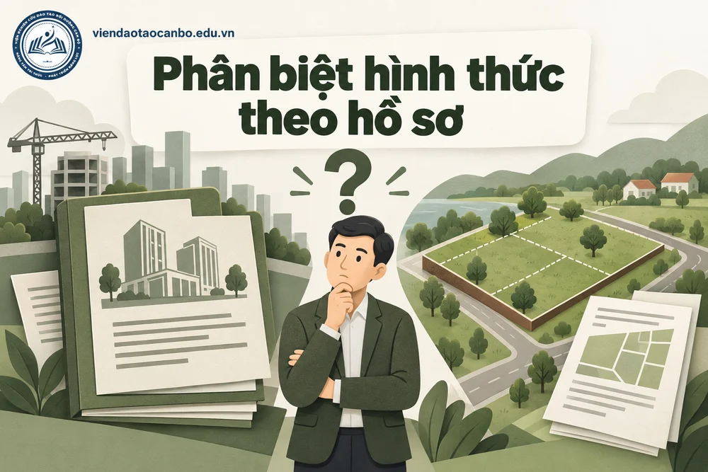 Phân biệt hình thức theo hồ sơ trong đấu thầu dự án có sử dụng đất theo Nghị định 274/2026: điều kiện, quy trình, hồ sơ và 16 tình huống