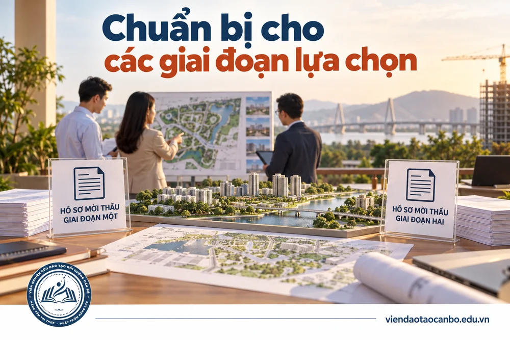 Chuẩn bị cho các giai đoạn lựa chọn trong xử lý tình huống trong lựa chọn nhà đầu tư: chỉ một nhà đầu tư quan tâm, kiến nghị, qua mạng và 16 tình huống