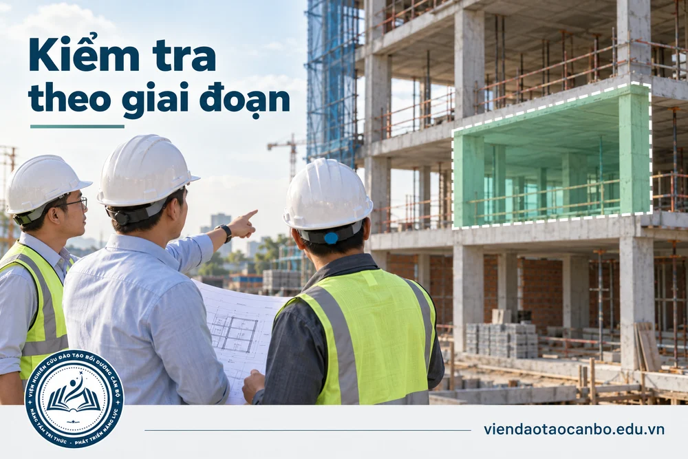 Kiểm tra theo giai đoạn trong mẫu biên bản nghiệm thu công việc, giai đoạn, hoàn thành theo Nghị định 207: cách điền và các tình huống