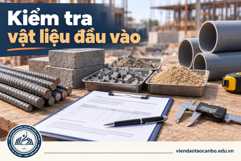 Kiểm tra vật liệu đầu vào trong mẫu biên bản nghiệm thu công việc, giai đoạn, hoàn thành theo Nghị định 207: cách điền và các tình huống