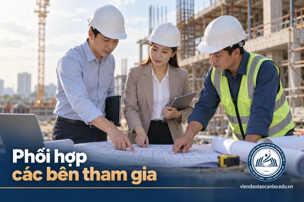 Phối hợp các bên tham gia trong mẫu biên bản nghiệm thu công việc, giai đoạn, hoàn thành theo Nghị định 207: cách điền và các tình huống