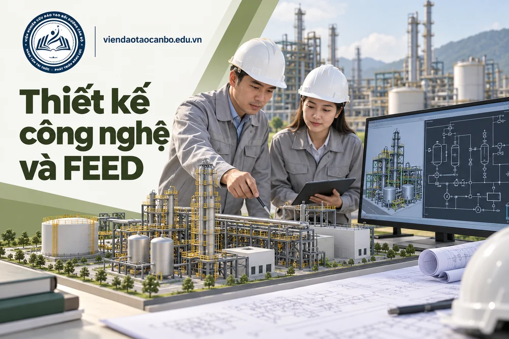 Thiết kế công nghệ và FEED trong các bước thiết kế xây dựng theo Luật 2025: thiết kế cơ sở, FEED, kỹ thuật, bản vẽ thi công và hồ sơ thiết kế