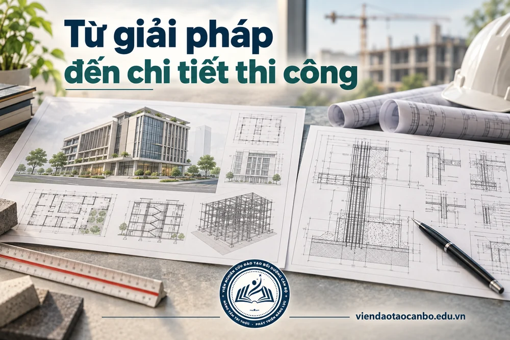 Từ giải pháp đến chi tiết thi công trong các bước thiết kế xây dựng theo Luật 2025: thiết kế cơ sở, FEED, kỹ thuật, bản vẽ thi công và hồ sơ thiết kế