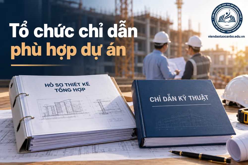 Tổ chức chỉ dẫn phù hợp dự án trong chỉ dẫn kỹ thuật là gì: khi nào phải lập riêng, ai lập, ai phê duyệt, dùng trong thi công và nghiệm thu